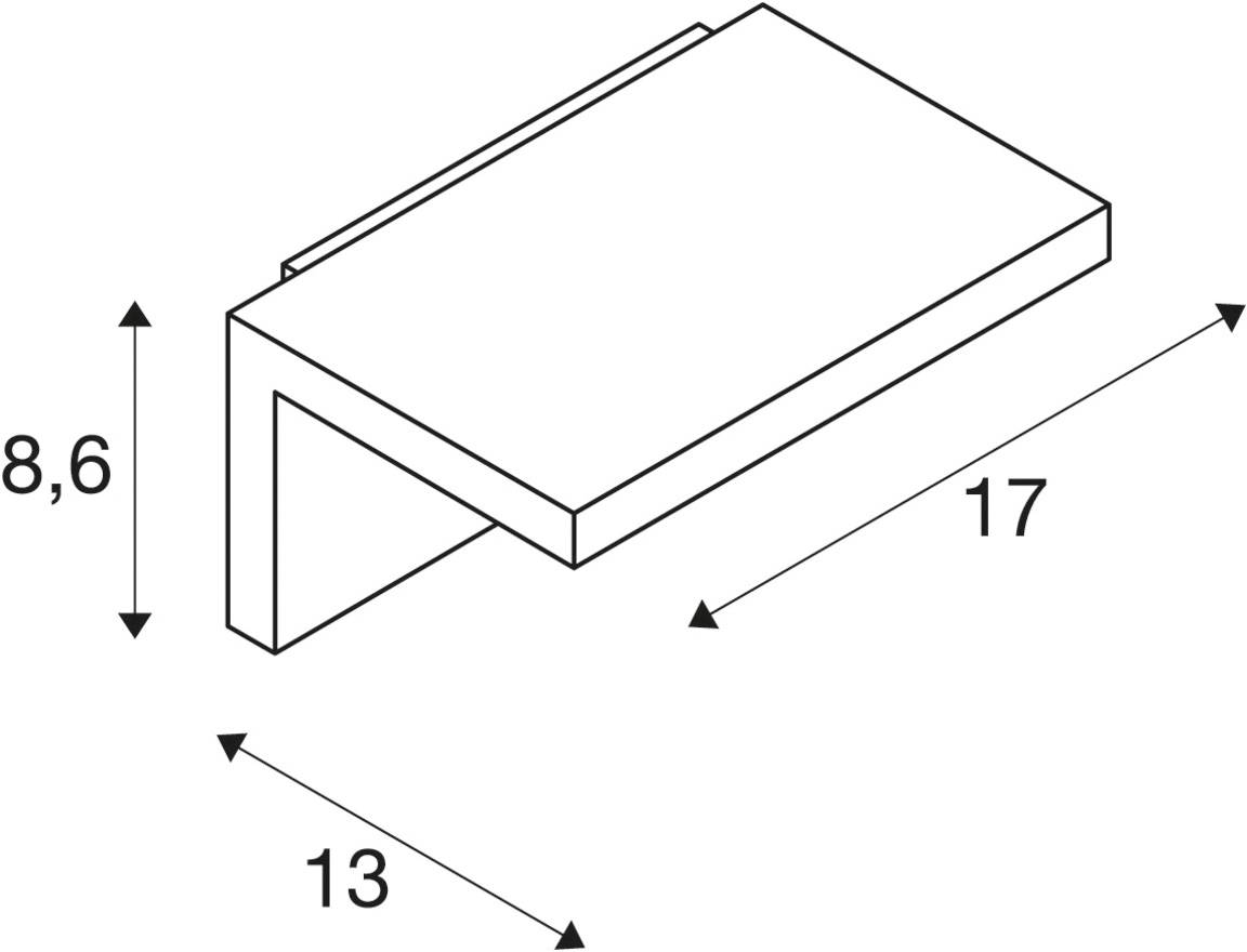 SLV ANGOLUX 231351 Außenwandleuchte LED fest eingebaut 7.5W Weiß