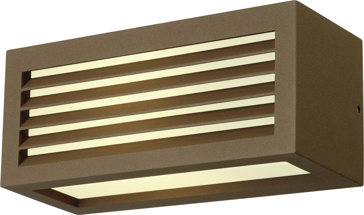 SLV BOX-L 232497 Außenwandleuchte EEK: G (A - G) E27 18 W Rost