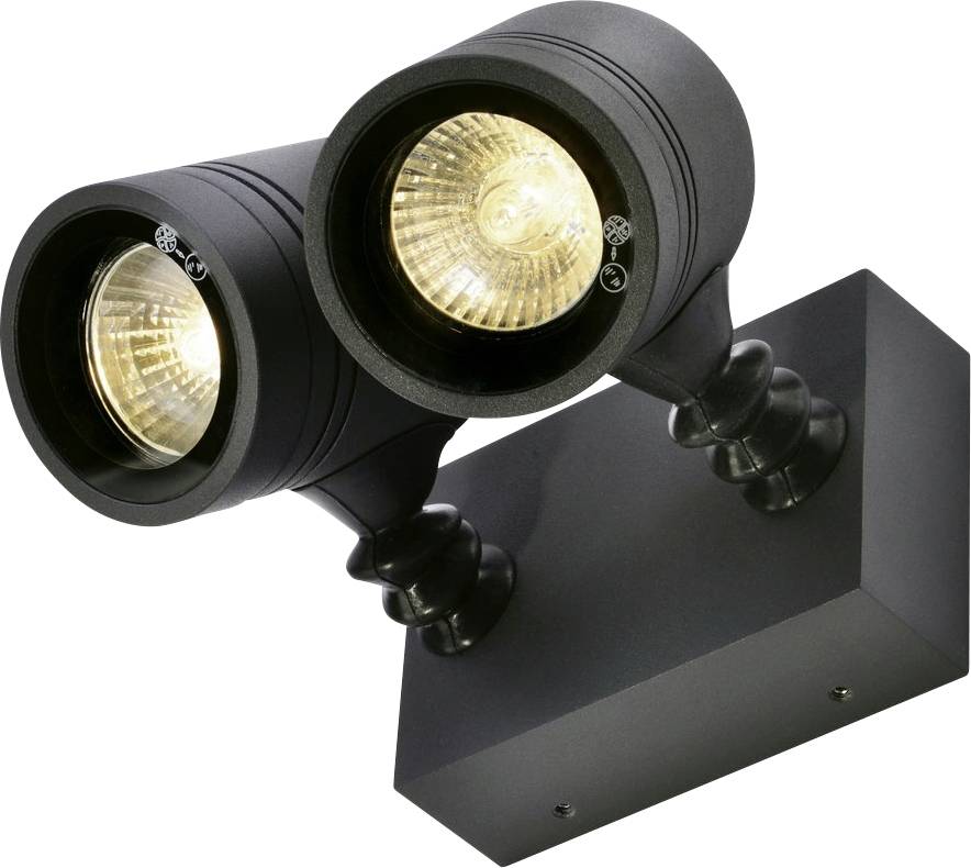 SLV MYRA 233095 Außenwandleuchte Halogen GU10 Schwarz