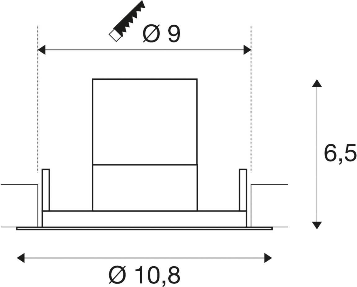 SLV KINI 1000833 Außeneinbauleuchte LED fest eingebaut Weiß