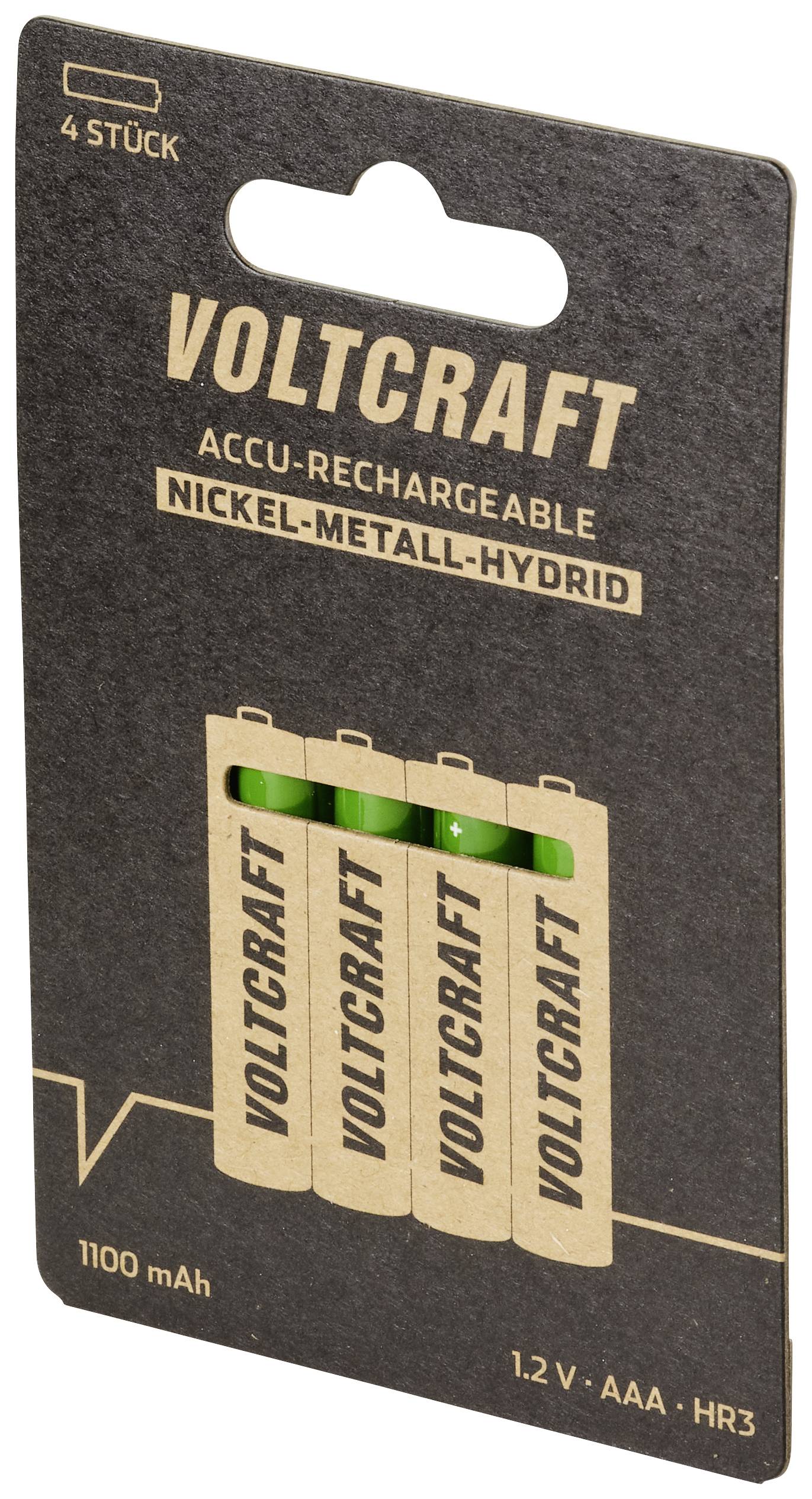 VOLTCRAFT HR03 Micro (AAA)-Akku NiMH 1100 mAh 1.2V 4St.