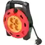 Sygonix SY-4928908 Kabeltrommel 10.00m Schwarz Schutzkontakt-Stecker Sygonix SY-4928908 Kabeltrommel 10.00m Schwarz Schutzkontakt-Stecker