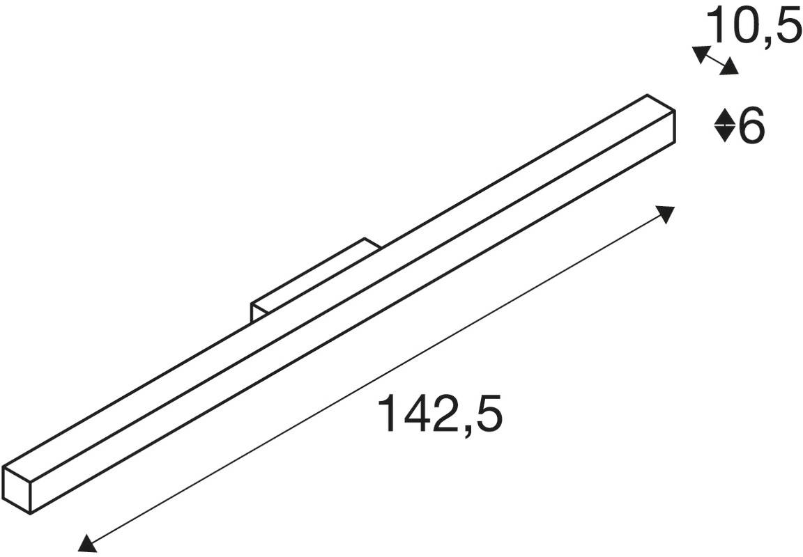SLV Q-LINE ® 1000669 Wandleuchte Schwarz
