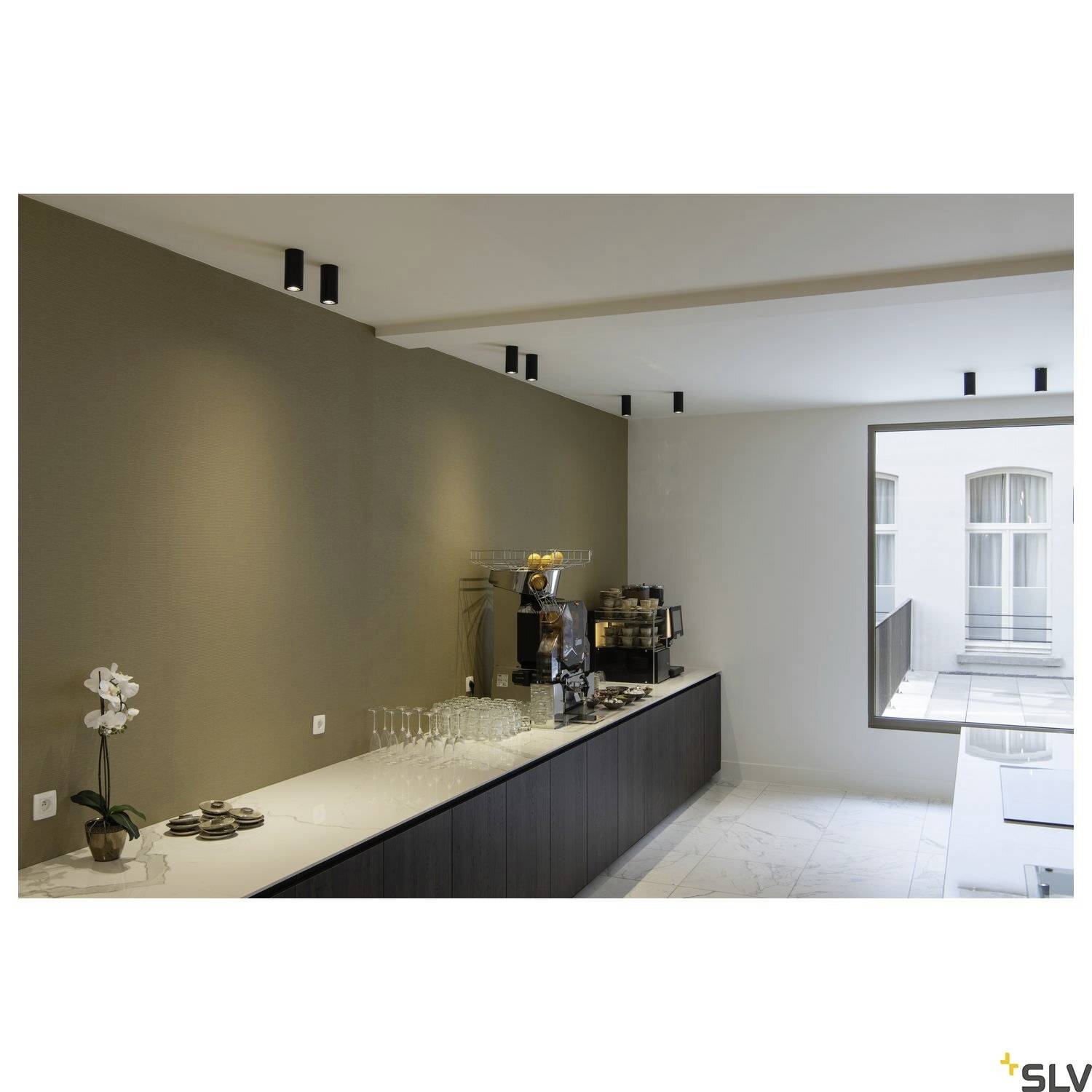 SLV 151810 ENOLA B Deckenleuchte GU10 Schwarz