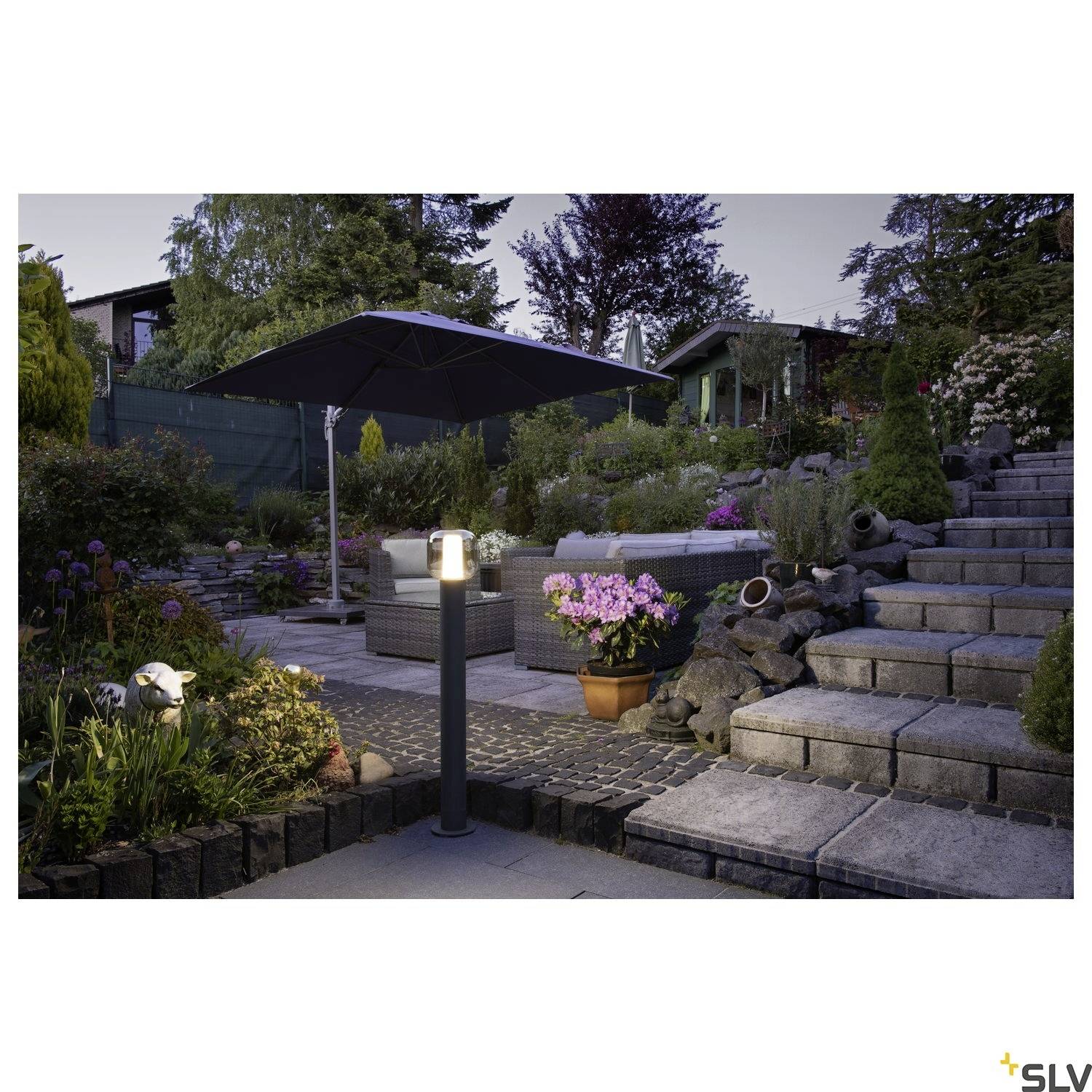 SLV 1004681 OVALISK 100 Außenstandleuchte Anthrazit