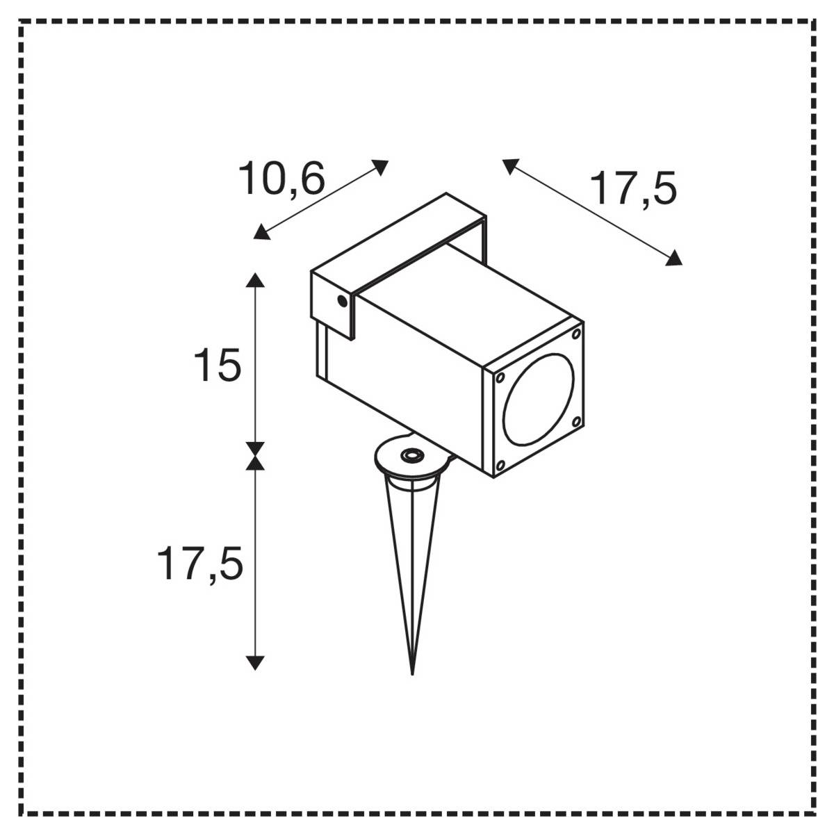 SLV 1004652 THEO BRACKET Außenstandleuchte Anthrazit