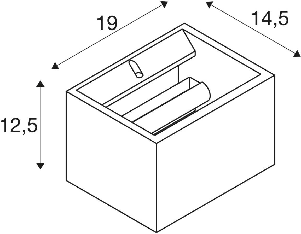 SLV 1002238 PLASTRA Wandleuchte LED fest eingebaut EEK: E (A - G) Weiß