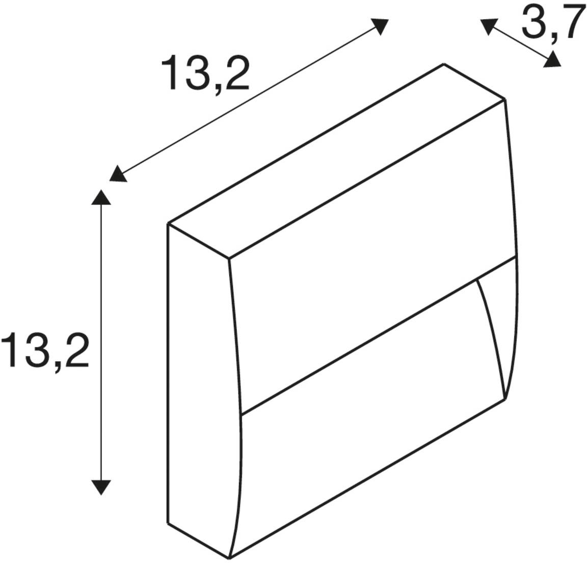 SLV DOWNUNDER OUT 1002869 Außenwandleuchte Anthrazit