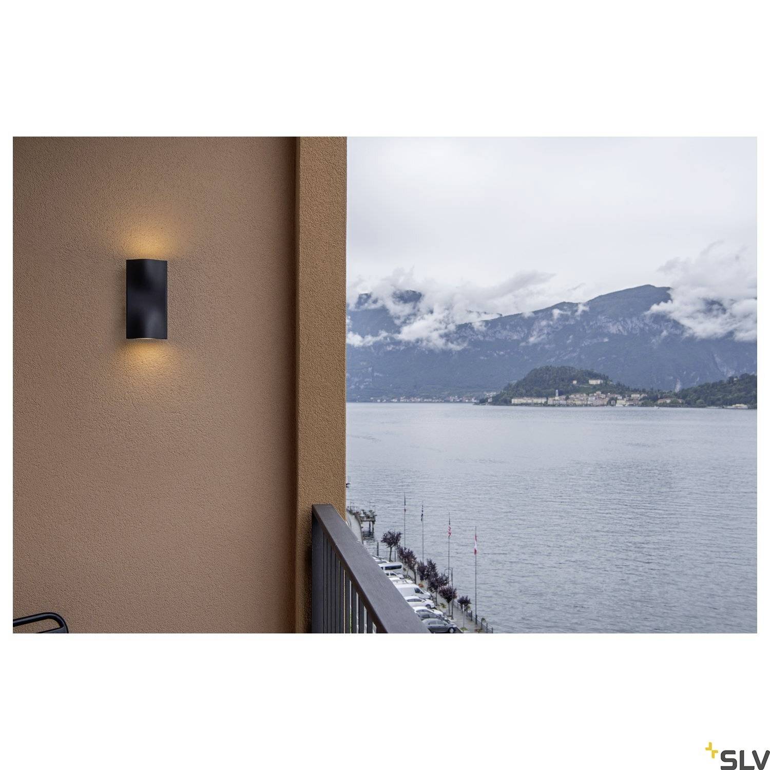 SLV VILUA 1002505 Außenwandleuchte LED fest eingebaut Anthrazit