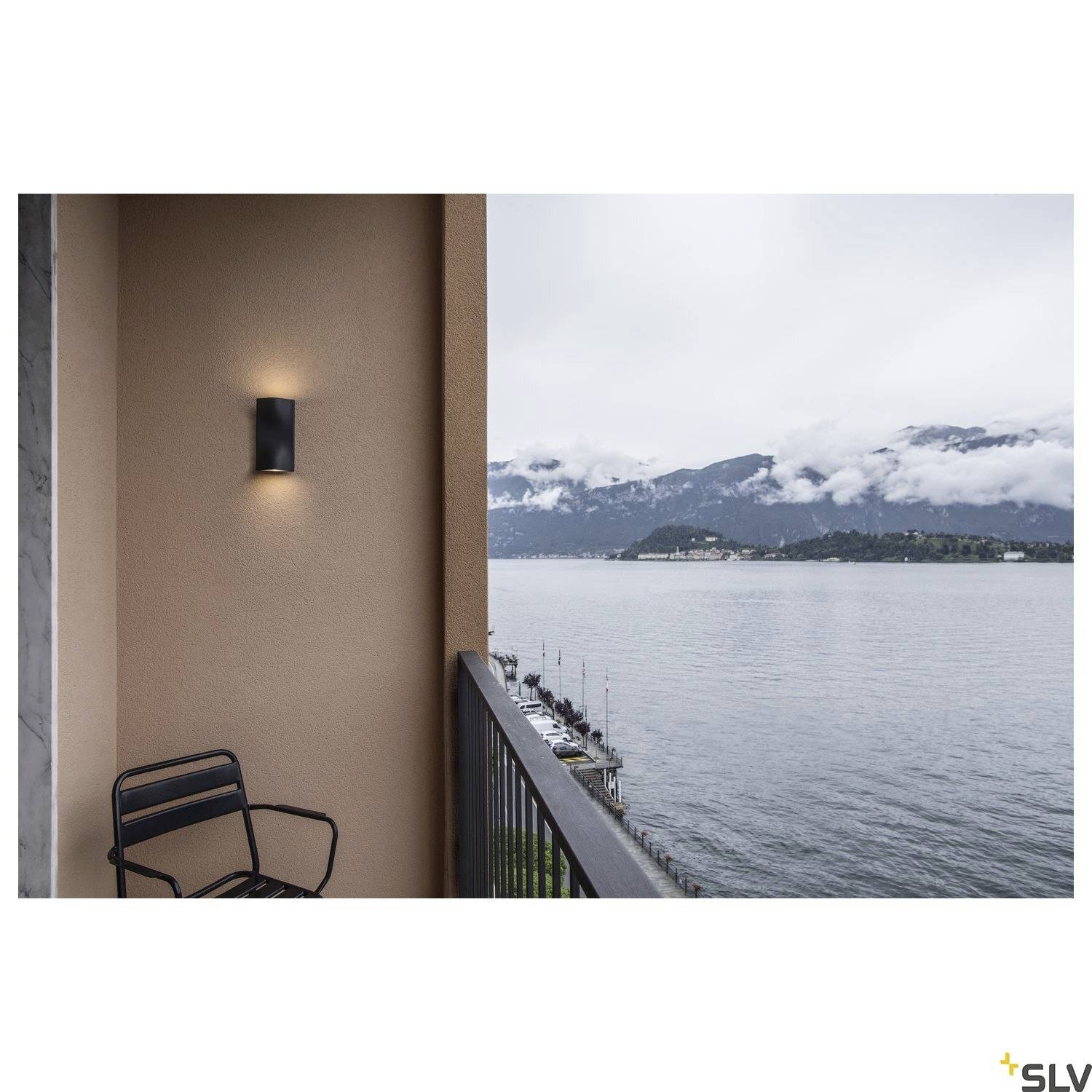 SLV VILUA 1002505 Außenwandleuchte LED fest eingebaut Anthrazit