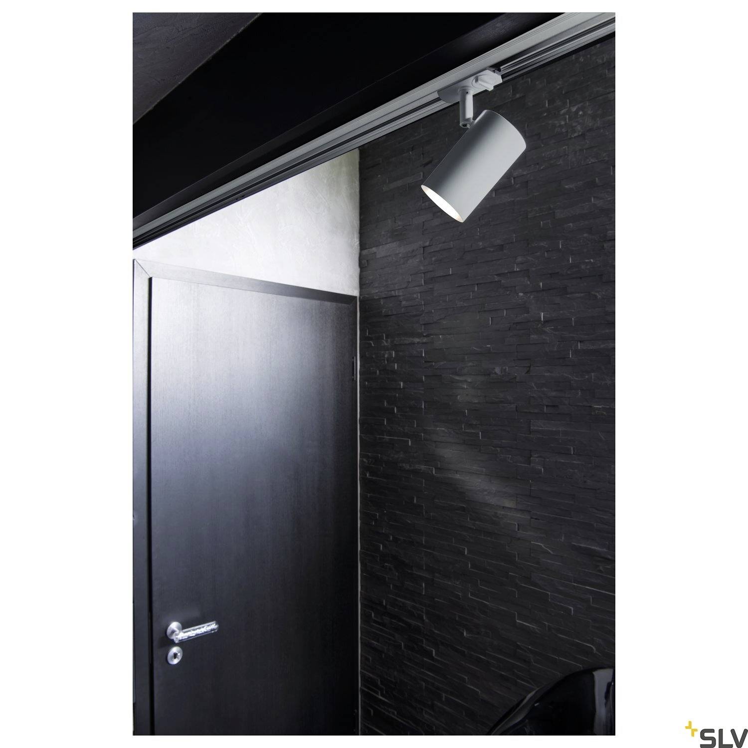 SLV ENOLA B TRACK 1002113 Hochvolt-Schienensystem-Leuchte 1phasig GU10 Silber