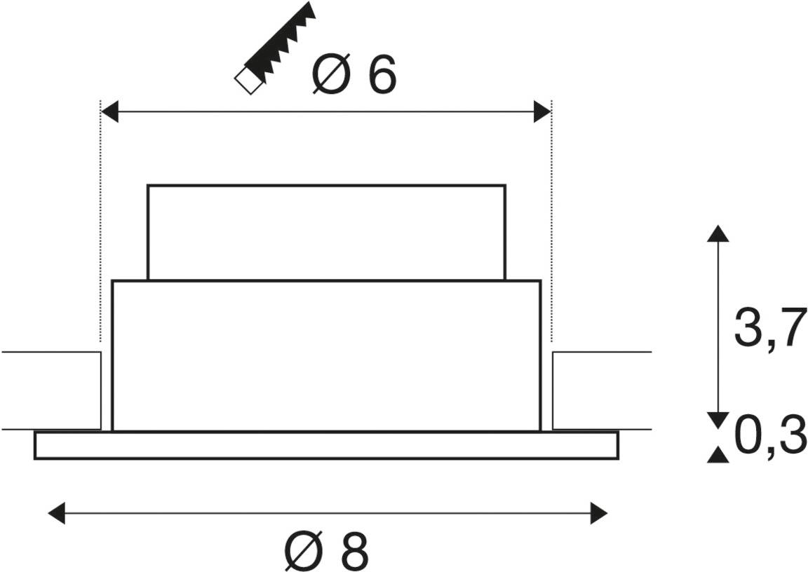 SLV PATTA-I 1002098 Außeneinbauleuchte LED fest eingebaut LED Schwarz