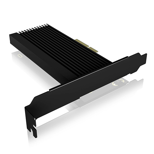 ICY BOX IB-PCI208-HS 1 Port M.2 Controller PCIe x4 Passend für (SSD): M.2 SATA SSD inkl. Low-Profile Slotblech, Passive Kühlung