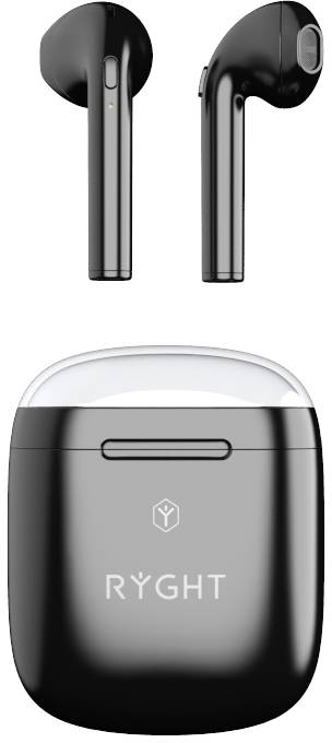 RYGHT DYPLO 2 In Ear Kopfhörer Bluetooth® Schwarz Headset
