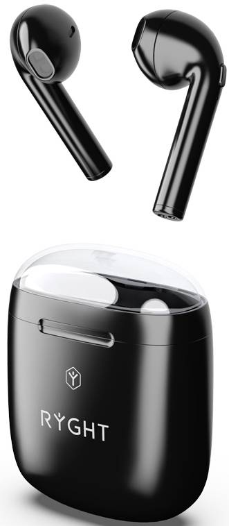 RYGHT DYPLO 2 In Ear Kopfhörer Bluetooth® Schwarz Headset