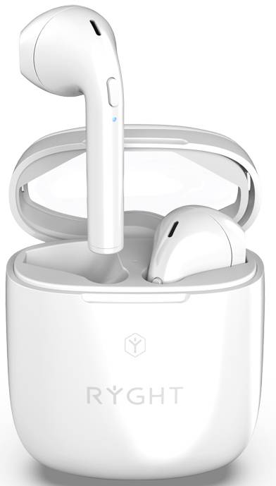 RYGHT DYPLO 2 In Ear Kopfhörer Bluetooth® Weiß Headset