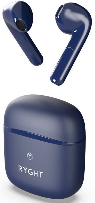 RYGHT WAYS Bluetooth® HiFi In Ear Kopfhörer In Ear Headset, Lautstärkeregelung, Touch-Steuerung Blau