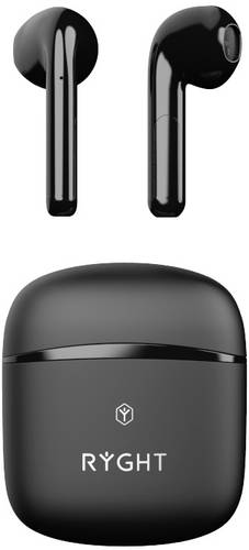 RYGHT WAYS In Ear Kopfhörer Bluetooth® Schwarz Headset, Lautstärkeregelung, Touch-Steuerung