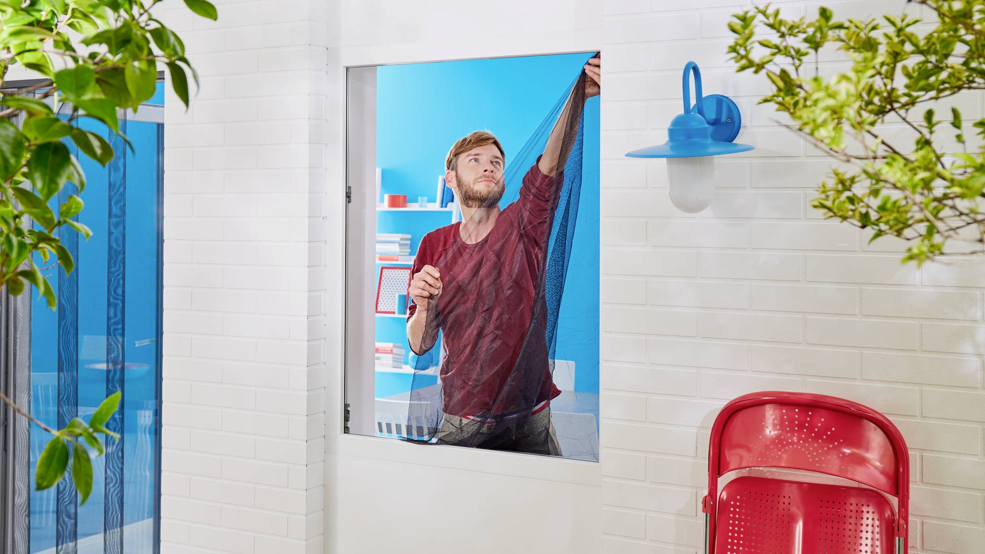 Tesa STANDARD 55672-00500-00 Fliegengitter (B x H) 1300mm x 1500mm Weiß 3St.