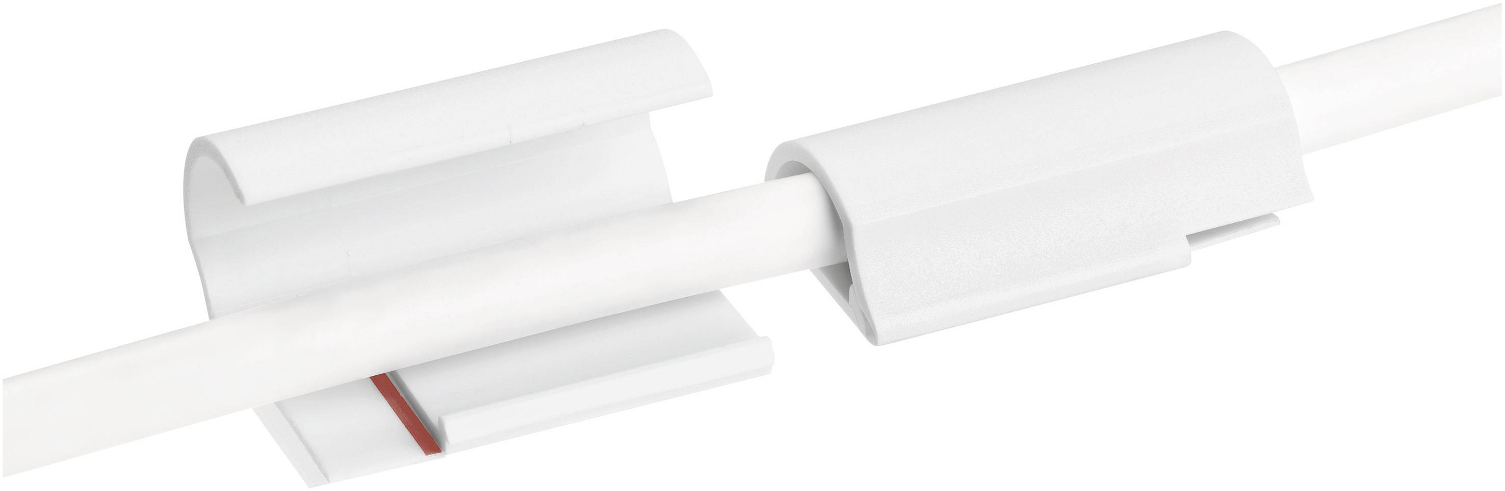 Tesa POWERSTRIPS® Kabel-Clips Weiß Inhalt: 15St.