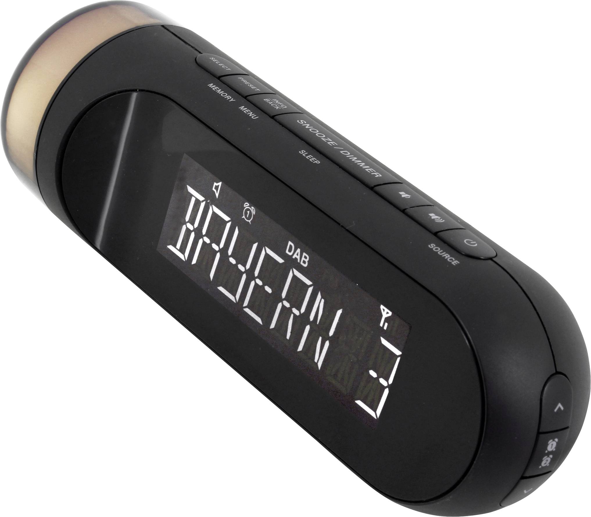 Soundmaster UR6600SW Radiowecker DAB+, UKW USB Akku-Ladefunktion, Stimmungslicht, Weckfunktion Schwarz