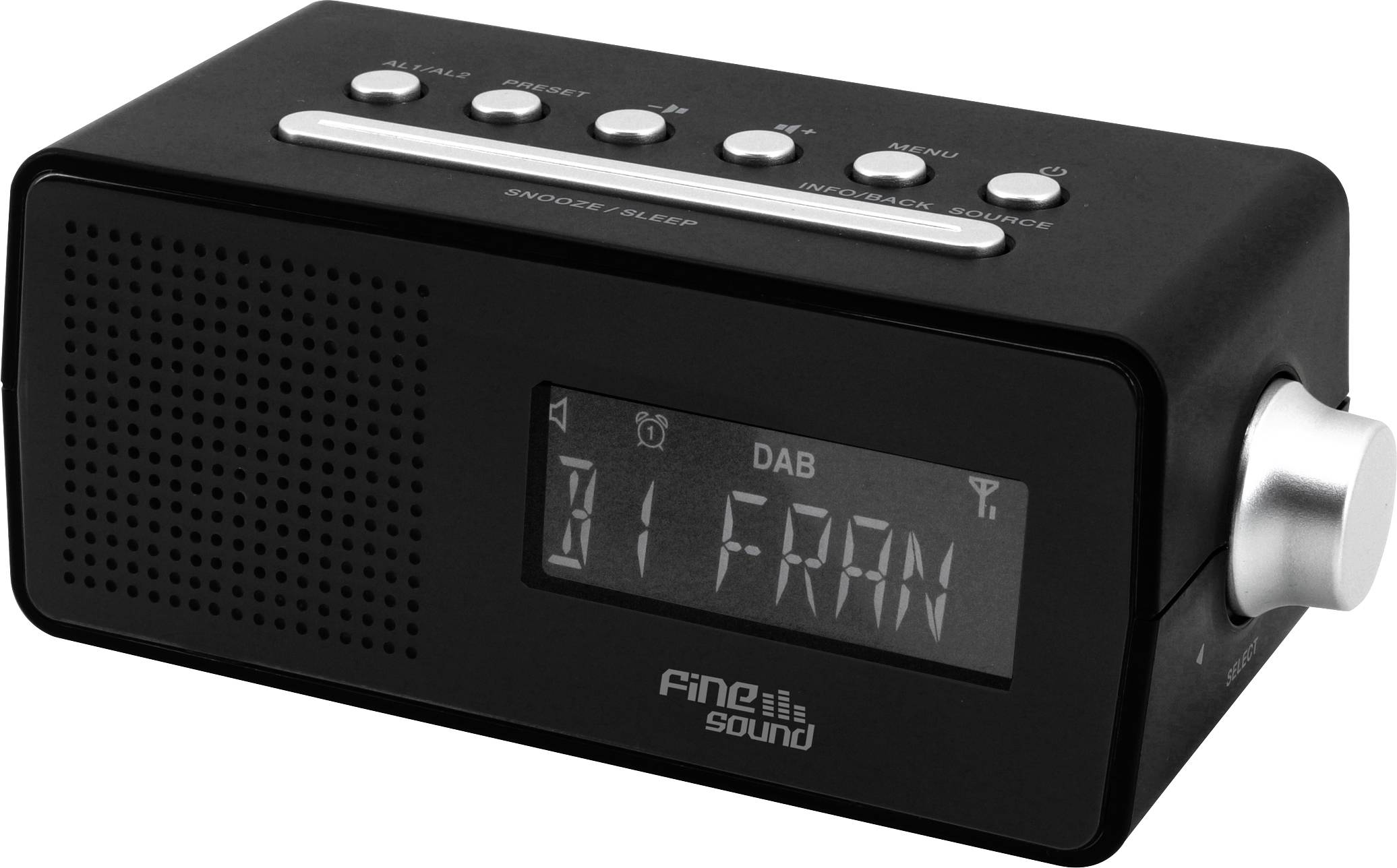 FineSound FS1 Radiowecker DAB+, UKW DAB+, UKW Weckfunktion Schwarz