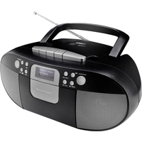 Soundmaster SCD7800SW Kassettenradio DAB+, UKW AUX, CD, Kassette, USB Weckfunktion Schwarz Soundmaster SCD7800SW Kassettenradio DAB+, UKW AUX, CD, Kassette, USB Weckfunktion Schwarz