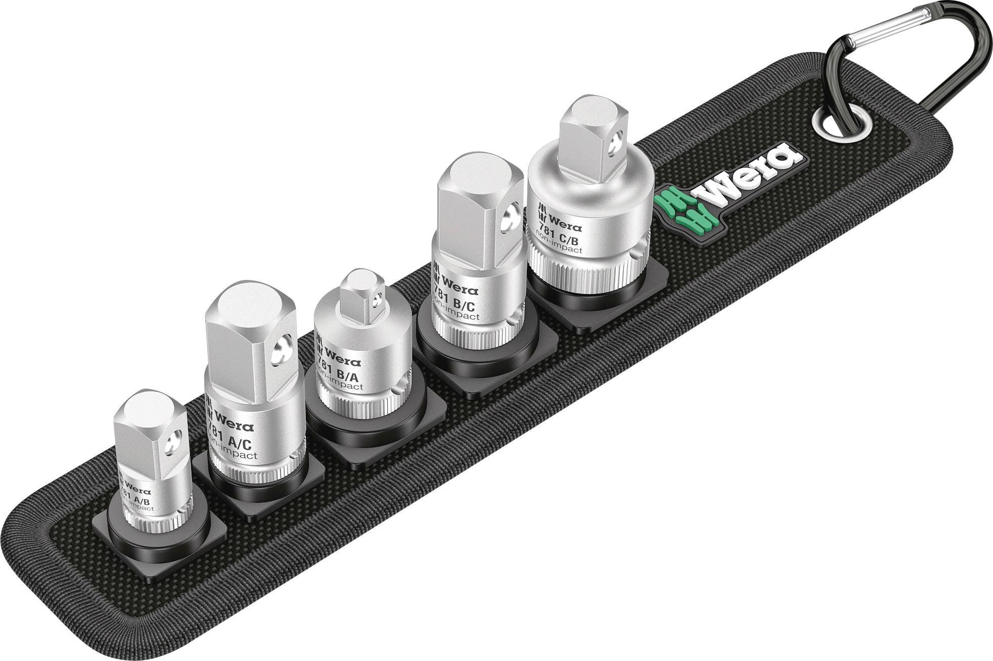 Wera 781/5 Set 1 05042680001 Steckschlüssel-Bit-Einsatz-Set Antrieb 1/4" (6.3 mm), 3/8" (10 mm) 5 T