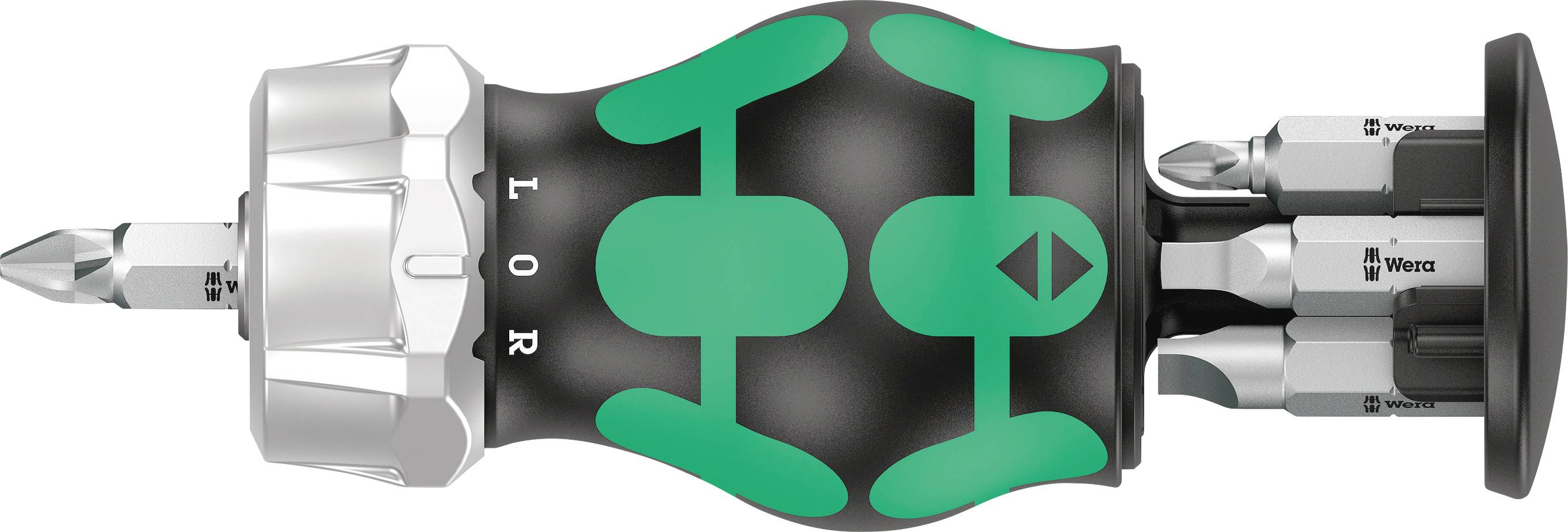 Wera Kraftform Kompakt Stubby Magazin RA 4 Bit-Schraubendreher