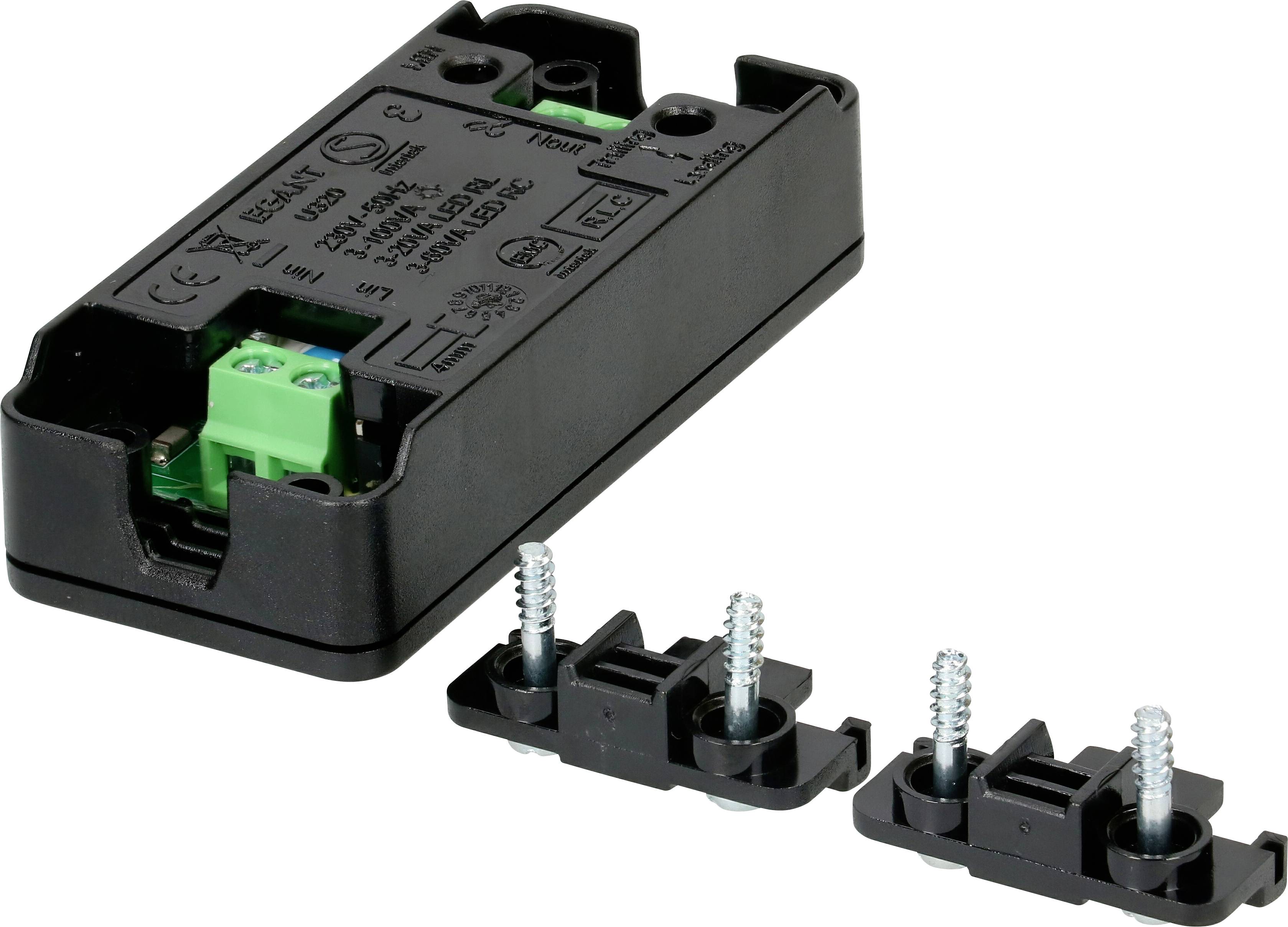 Max Hauri Schnurdimmer universal Schwarz Schaltleistung (max.) 100W 1St.