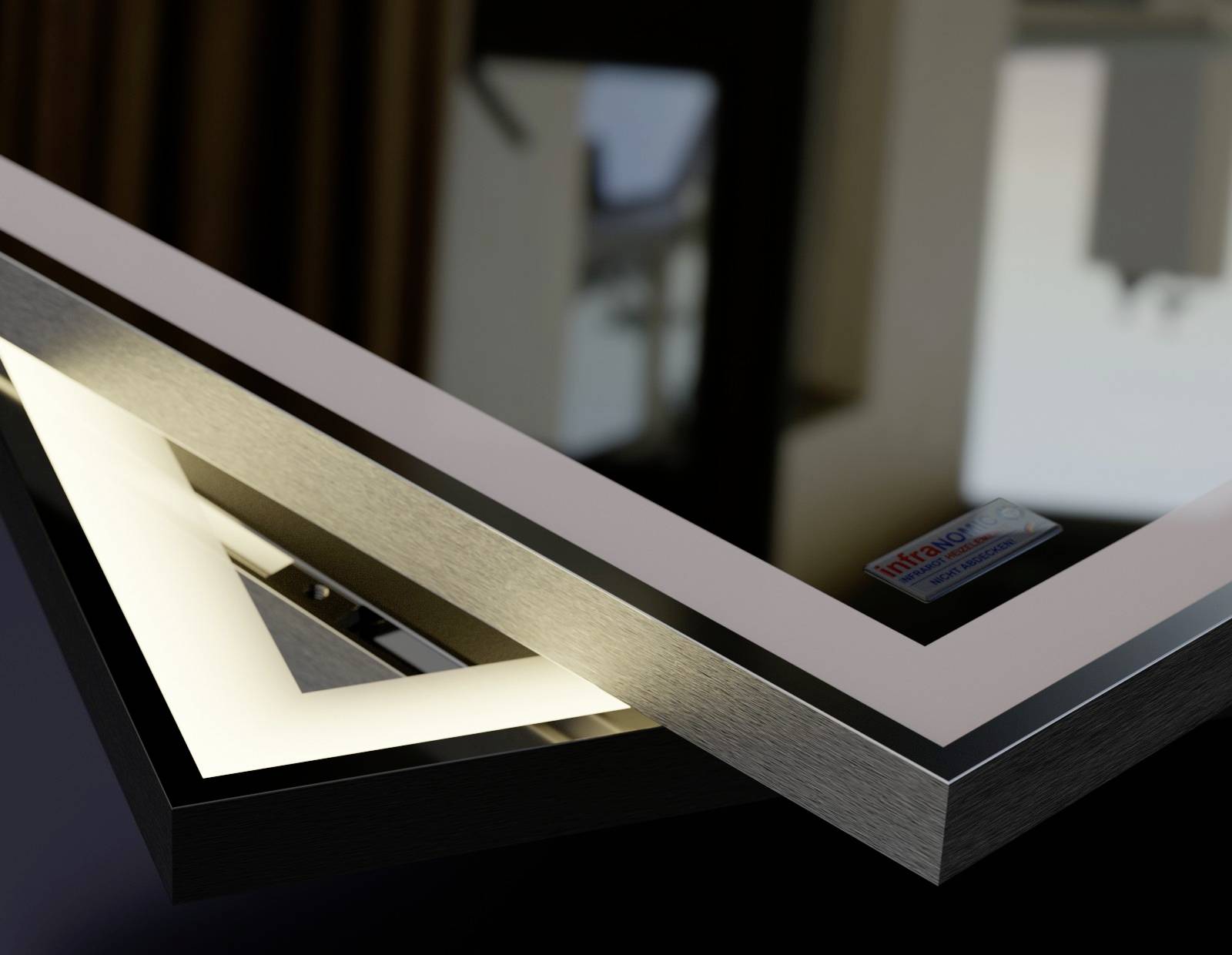 Infranomic GHE-S-M10-126-LED Infrarotheizung 700 W 16 m² Titan