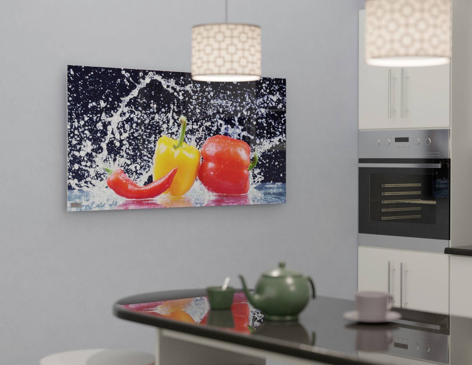 Infranomic GHE-S-SL-126 Infrarotheizung 700 W 18 m² Silber