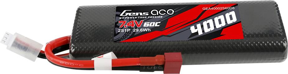 Gens ace Modellbau-Akkupack (LiPo) 7.4V 4000 mAh Hardcase T-Stecksystem