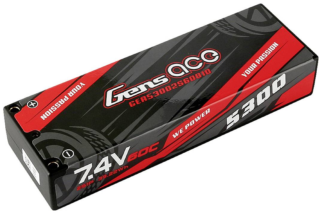 Gens ace Modellbau-Akkupack (LiPo) 7.4 V 5300 mAh Hardcase T-Stecksystem