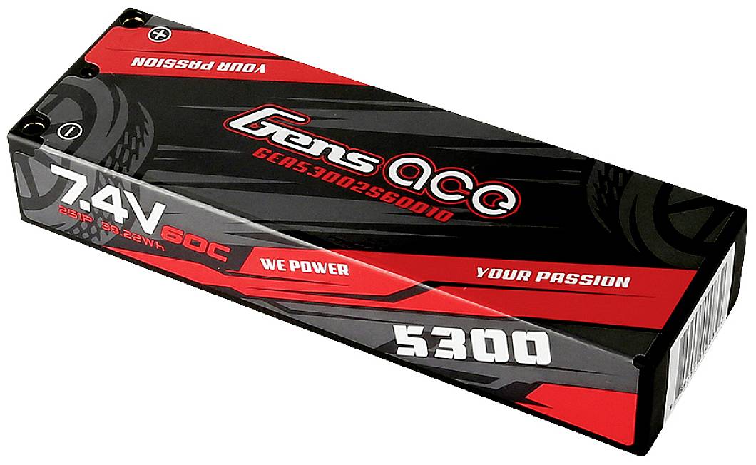 Gens ace Modellbau-Akkupack (LiPo) 7.4 V 5300 mAh Hardcase T-Stecksystem
