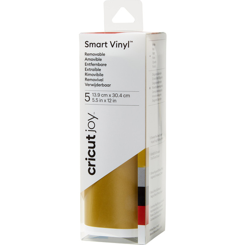 Cricut Joy Smart Vinyl Removable Folie Silber, Gold, Schwarz, Rot, Weiß
