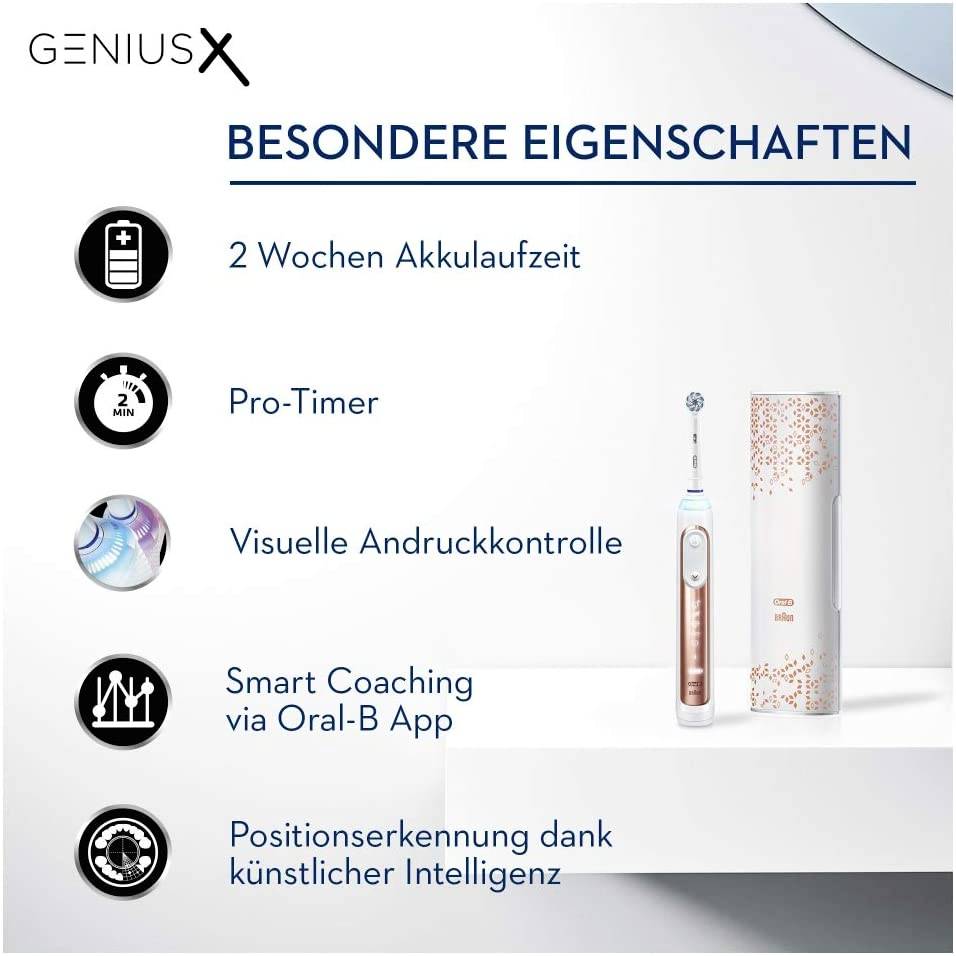 Oral-B Genius X 4210201247371 Elektrische Zahnbürste Roségold
