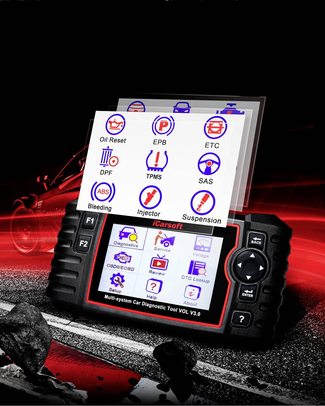 Icarsoft VOL V3.0 OBD II Diagnosetool icvol3 Passend für (Auto-Marke): Volvo, Saab