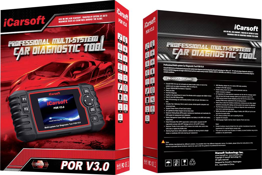 Icarsoft POR V3.0 OBD II Diagnosetool icpor3 Passend für (Auto-Marke): Porsche