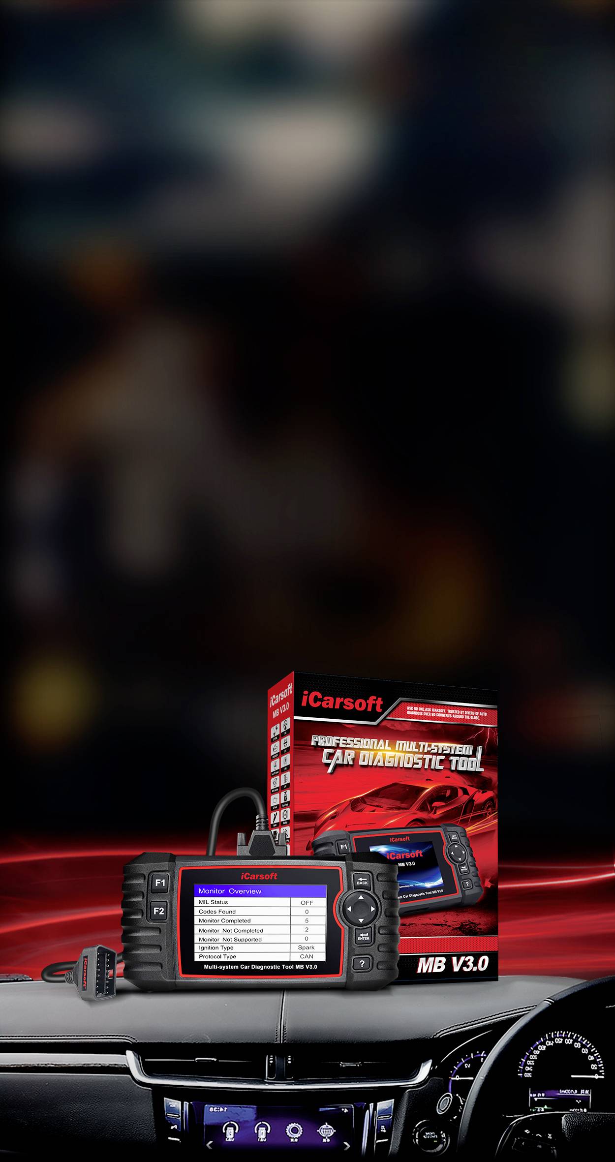 Icarsoft MB V3.0 OBD II Diagnosetool icmbv3 Passend für (Auto-Marke): Mercedes Benz, Smart