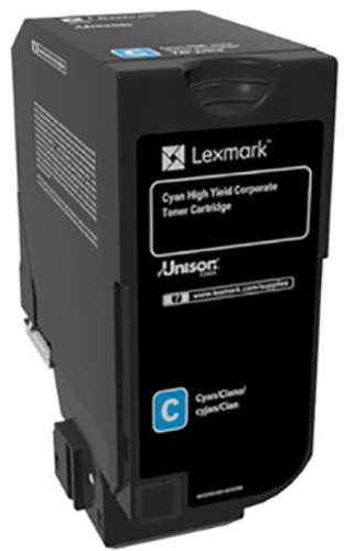 Lexmark Toner 74C2HCE Original Cyan 12000 Seiten 74C2HCE