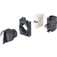 TRU COMPONENTS TC-9860208 S2SRN-S5KW Wahltaste Knebel Weiß 2 x 45 ° TRU COMPONENTS TC-9860208 S2SRN-S5KW Wahltaste Knebel Weiß 2 x 45 °