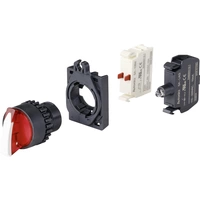 TRU COMPONENTS TC-9860148 S2SRN-L5R Wahltaste Knebel Rot 2 x 60° TRU COMPONENTS TC-9860148 S2SRN-L5R Wahltaste Knebel Rot 2 x 60°