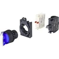 TRU COMPONENTS TC-9860156 S2SRN-L3BB Wahlschalter Knebel Blau 2 x 45 ° TRU COMPONENTS TC-9860156 S2SRN-L3BB Wahlschalter Knebel Blau 2 x 45 °