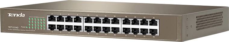 Tenda TEF1024D Netzwerk Switch 24 Port 10 / 100 MBit/s