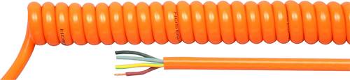 HELU 85221 Spiralkabel H05BQ-F 300 mm / 1200 mm 2 x 0.75 mm² Orange 1 St.