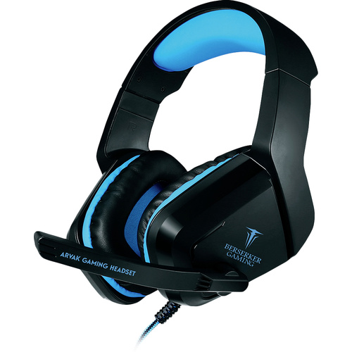 Berserker Gaming AVRAK Gaming Over Ear Headset kabelgebunden Stereo Schwarz, Blau