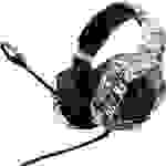 Berserker Gaming ARMY THOR Gaming Over Ear Headset kabelgebunden Stereo Schwarz, Weiß Lautstärkereg