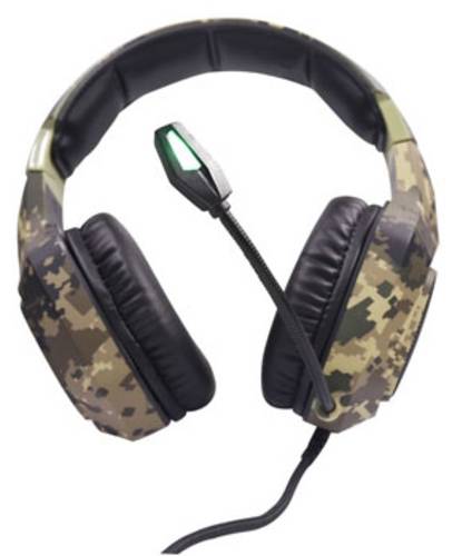 Berserker Gaming ARMY THOR Gaming Over Ear Headset kabelgebunden Stereo Schwarz, Grün Lautstärkere  - Onlineshop Voelkner