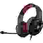 Berserker Gaming ULL Gaming Over Ear Headset kabelgebunden 7.1 Surround Schwarz, Rot Lautstärkerege